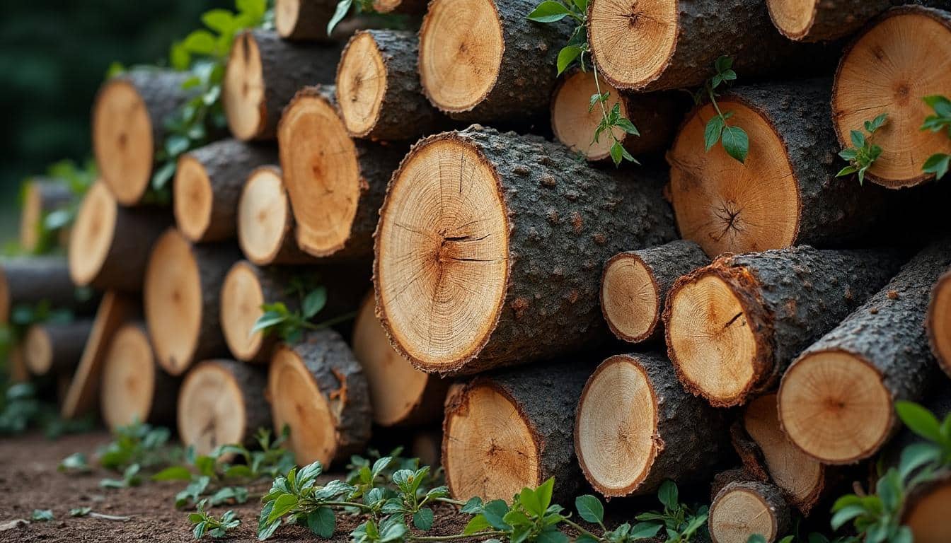 Illustration: Définition et caractéristiques de l’acacia en bois de chauffage
