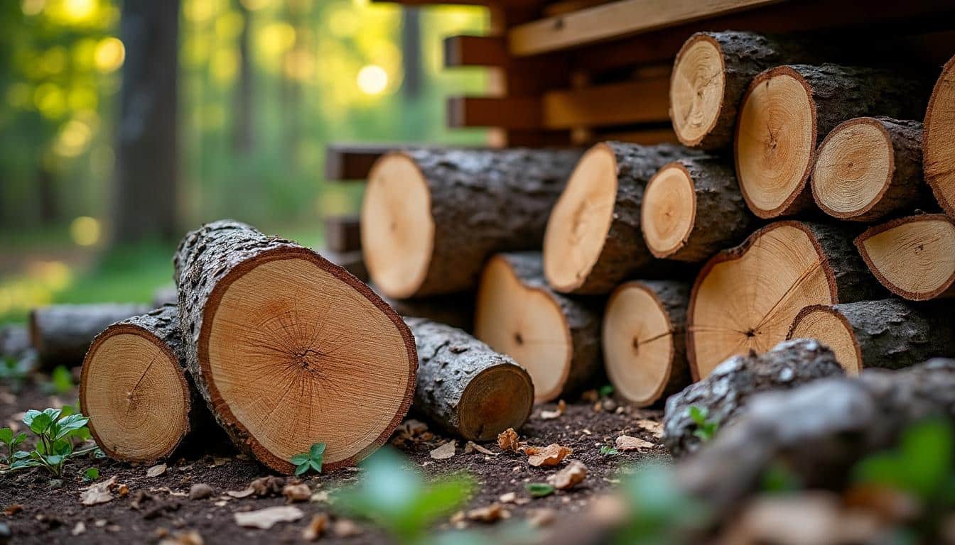 Illustration: Les propriétés et la qualité du bois de chauffage en frêne