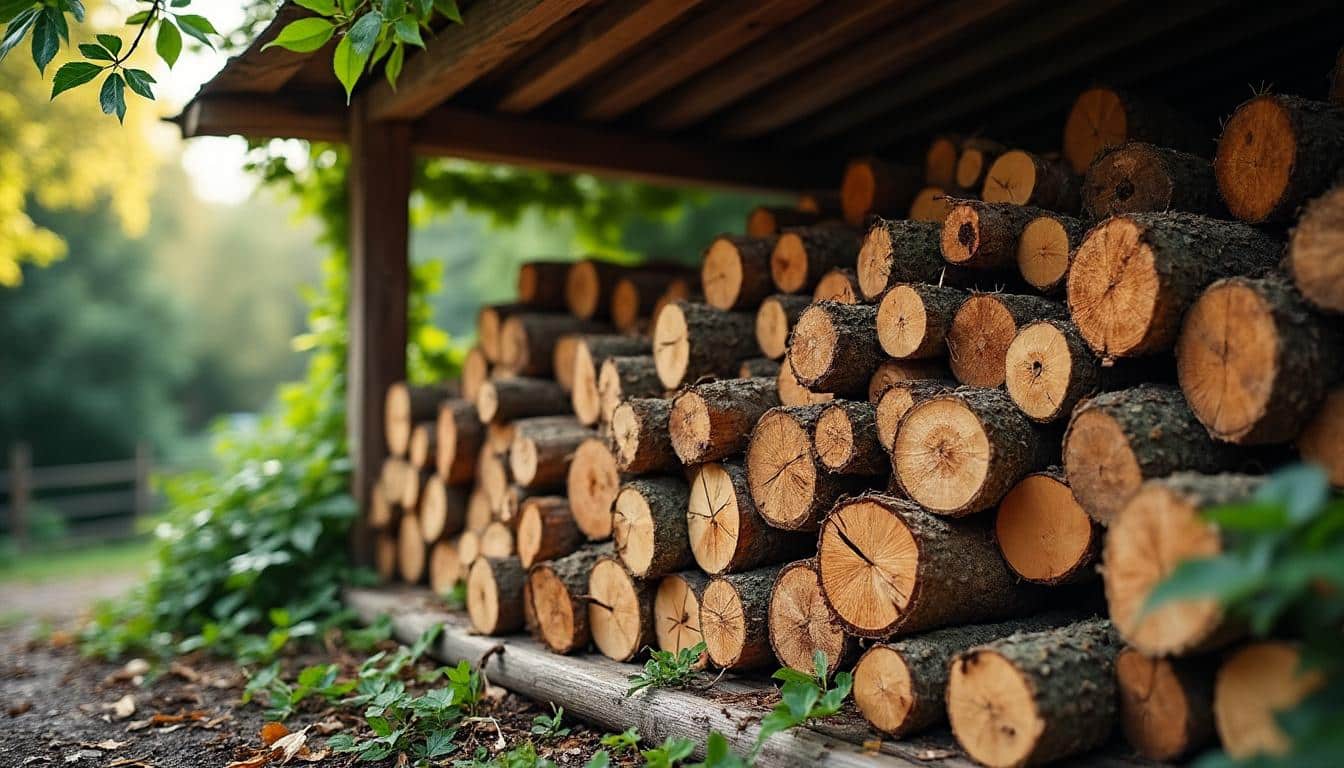 Illustration: Pourquoi bien stocker du bois de chauffage ?