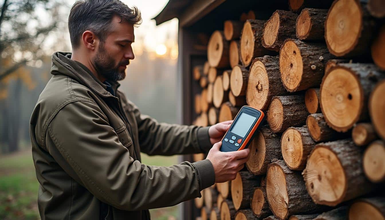 Illustration: Teneur en eau et séchage optimal du bois de chauffage