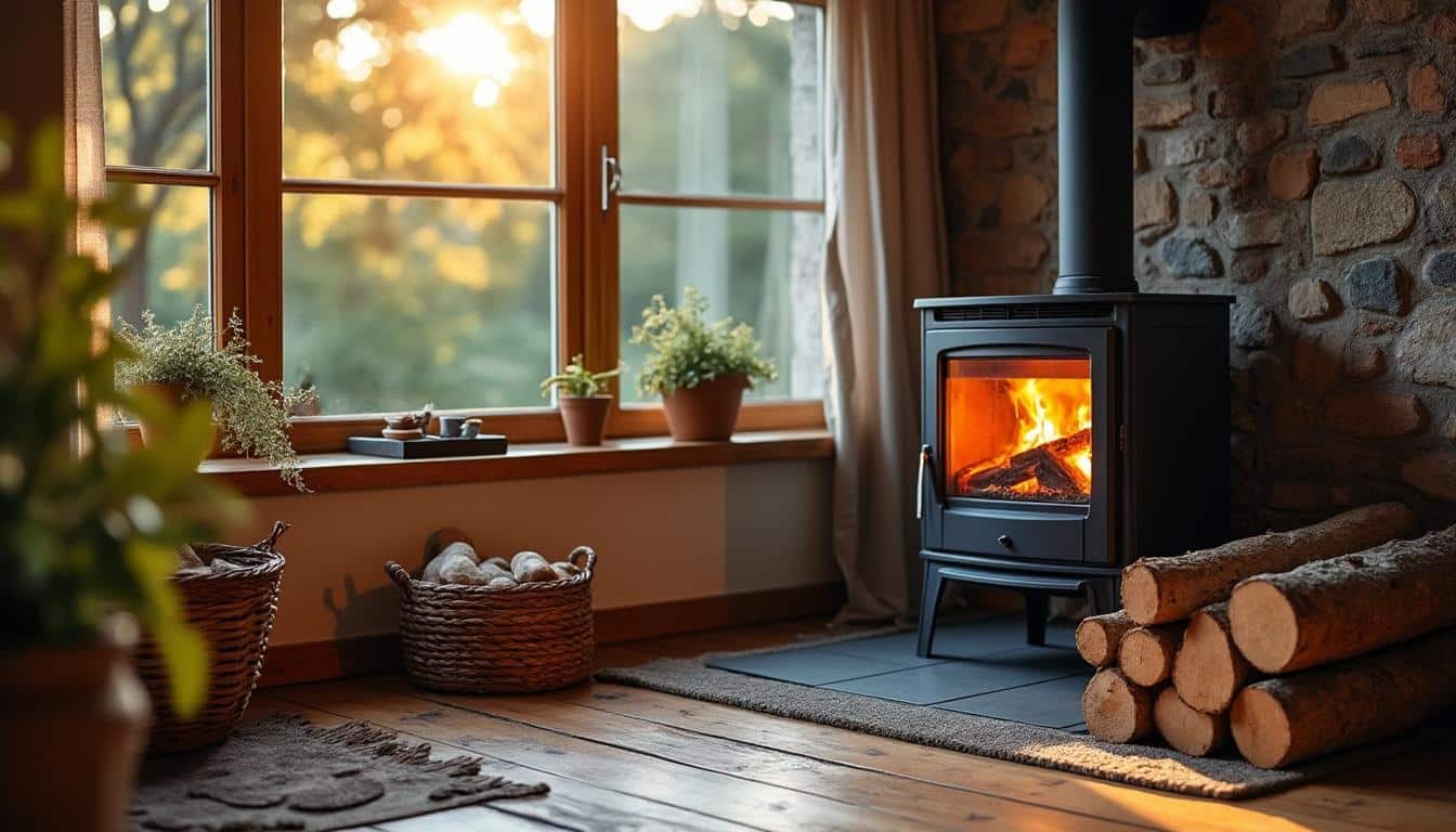 Illustration: Performances et avantages du bois de frêne en chauffage domestique