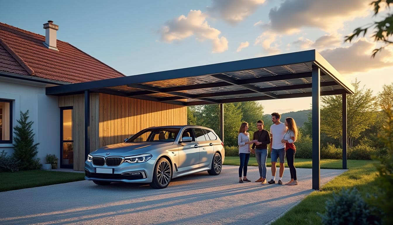 Illustration: Comprendre le concept du carport solaire gratuit et ses limites