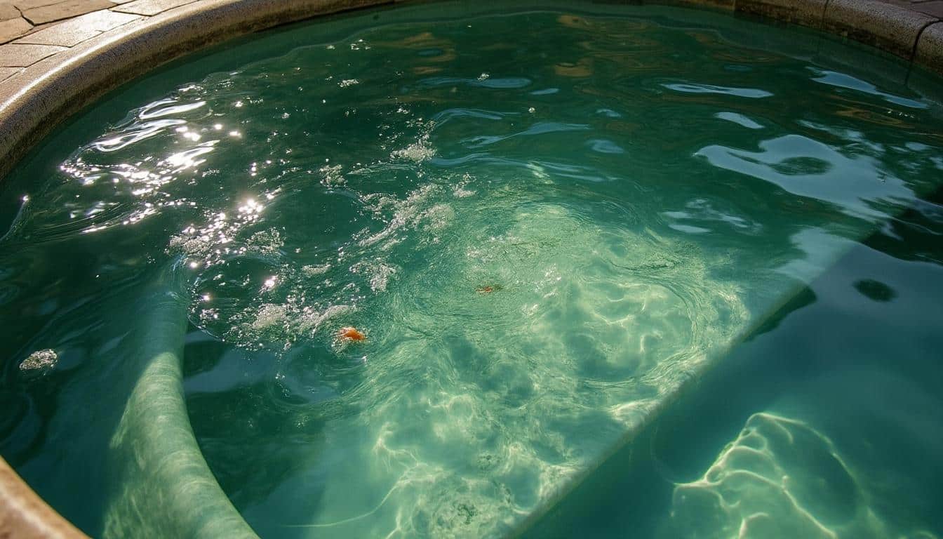 Eau du spa verte : causes, dangers et solutions efficaces