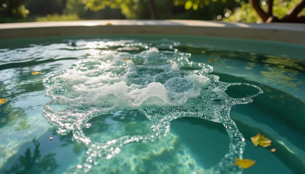 L’eau de spa verte : causes, traitements et prévention efficace