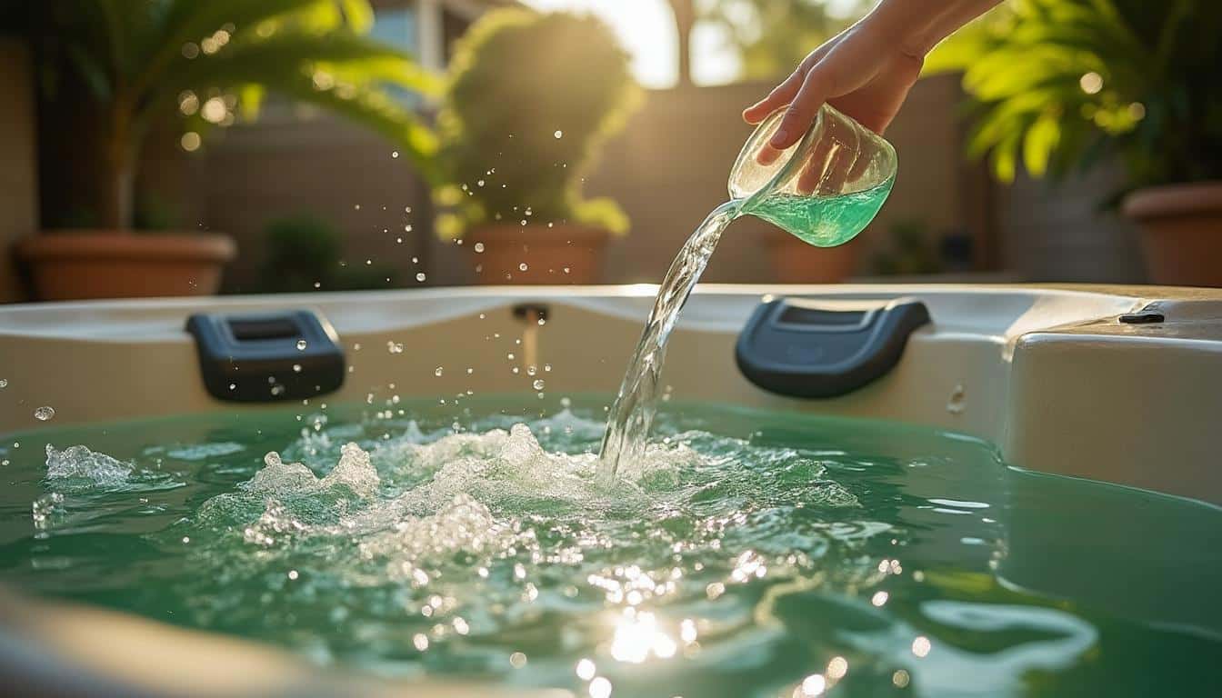 Illustration: Définition et identification de l’eau verte dans un spa