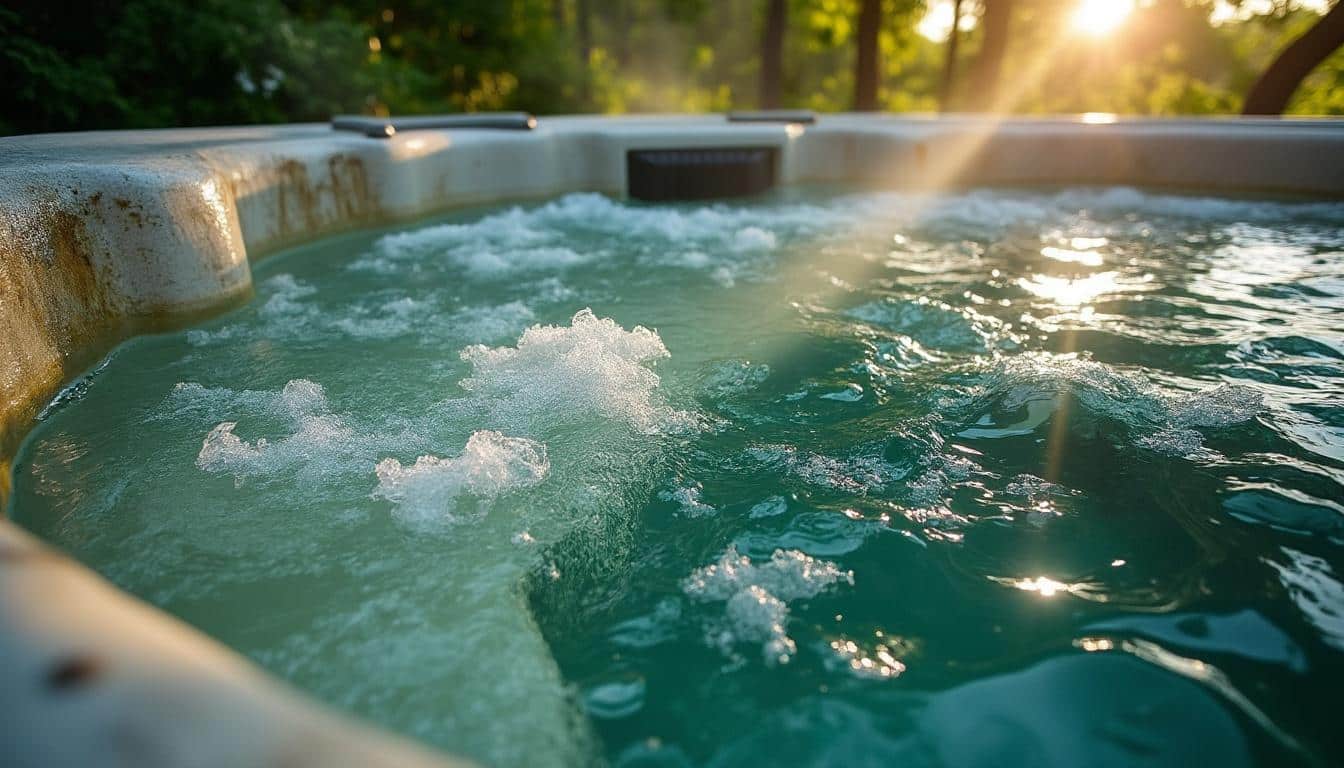 Eau verte dans un spa : causes, solutions et prévention efficace