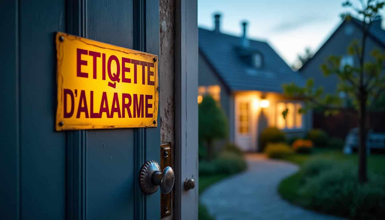 Illustration: Fonction dissuasive des étiquettes d’alarme pour la maison