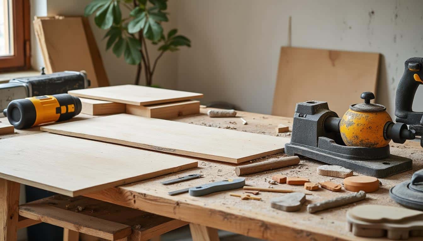 Illustration: Liste complète et usage des outils essentiels pour la pose de plaque de plâtre