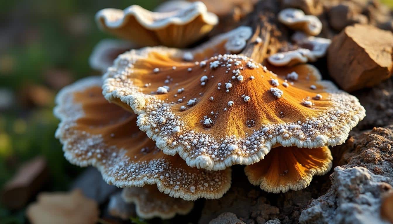 Illustration: Reconnaître la mérule sur le bois de chauffage : signes et identification