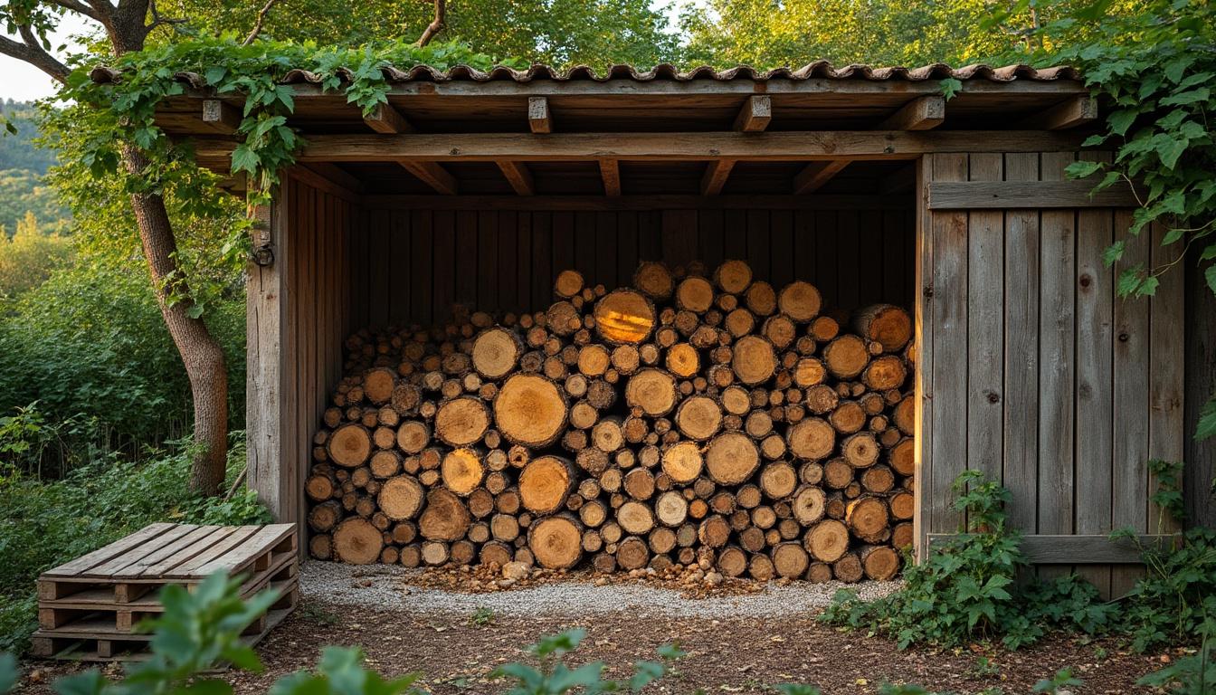 Illustration: Choisir le bon endroit pour le stockage de bois de chauffage