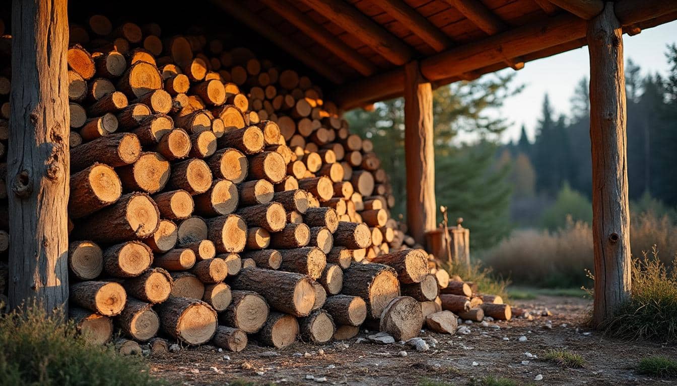 Stockage de bois de chauffage : méthodes et conseils pour un bois sec
