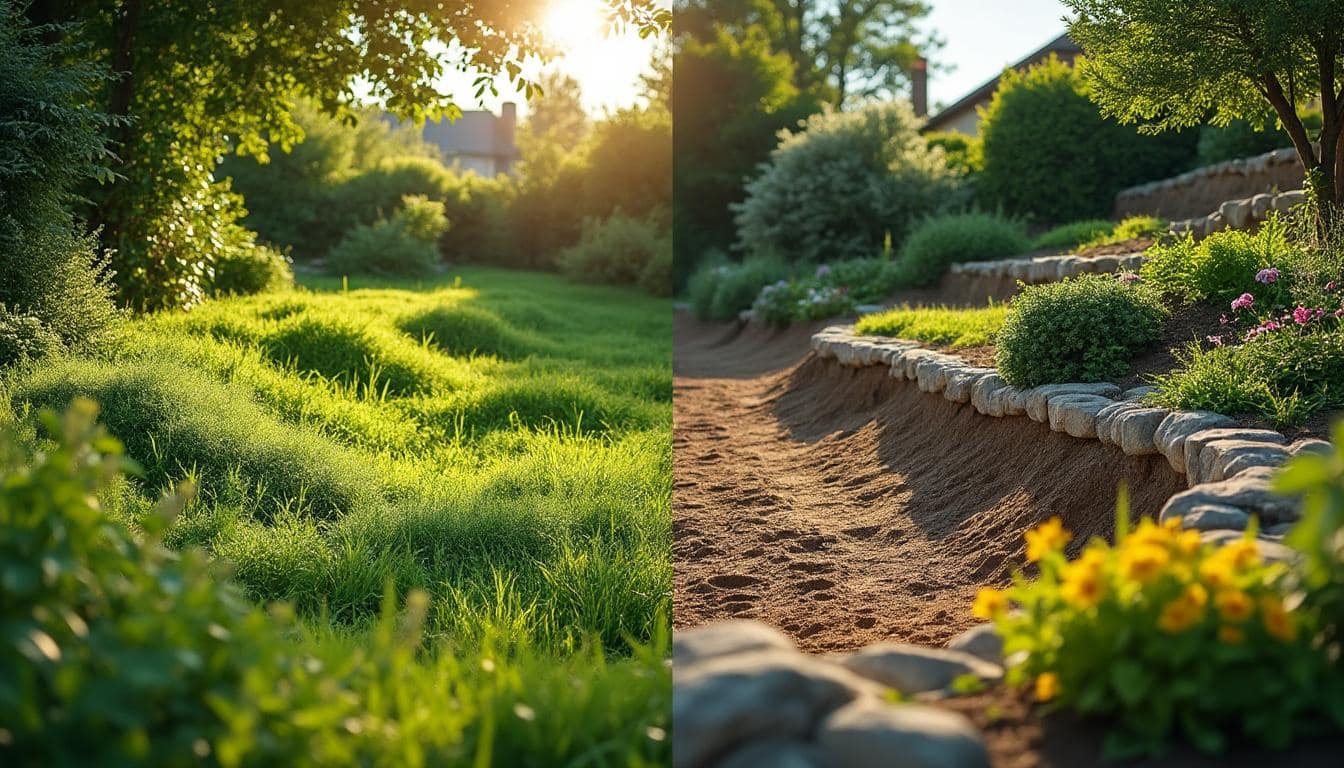 Illustration: Définition et enjeux du terrassement d’un jardin en pente