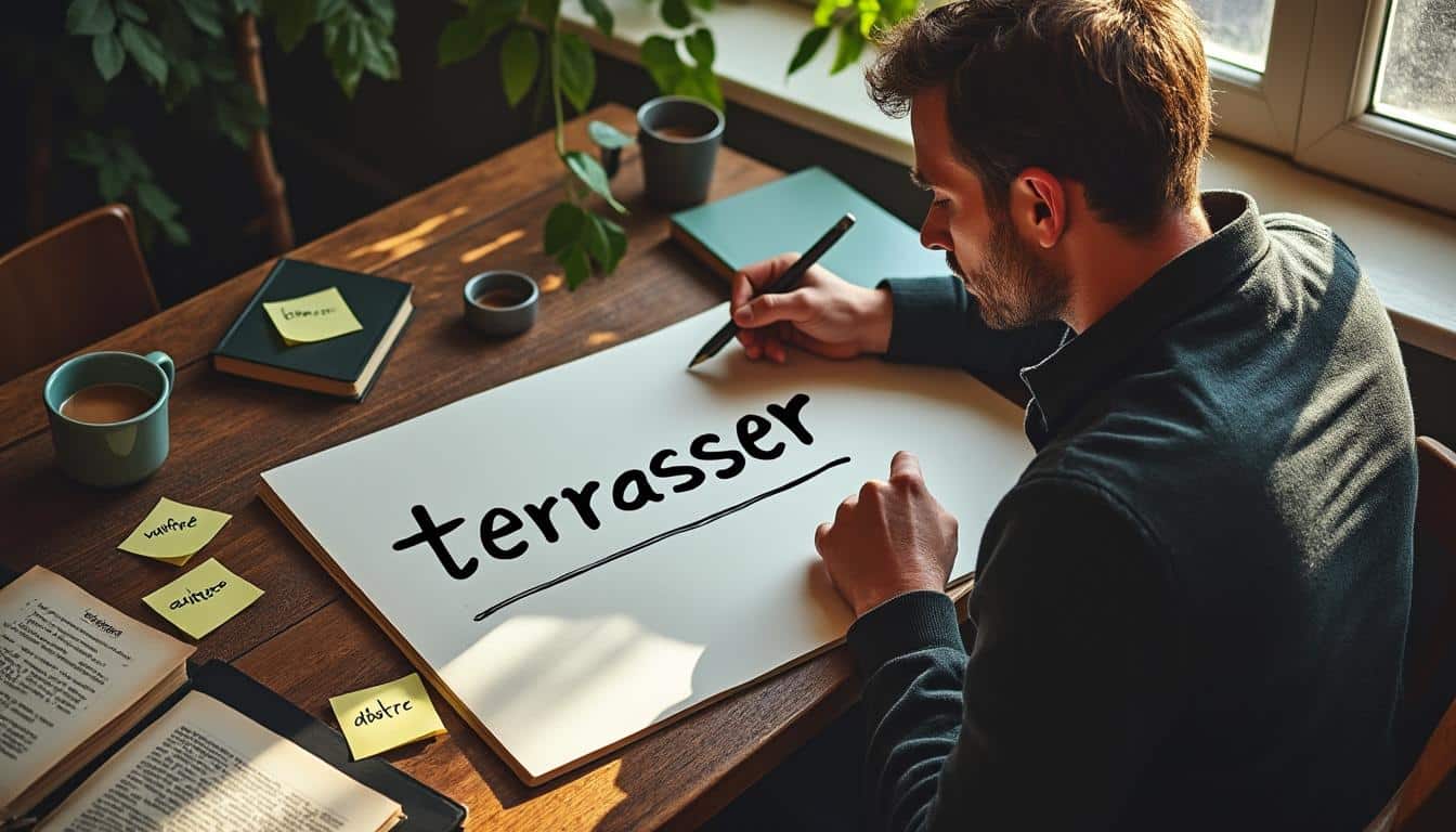 Illustration: Solutions et synonymes de "terrasser" dans les mots fléchés