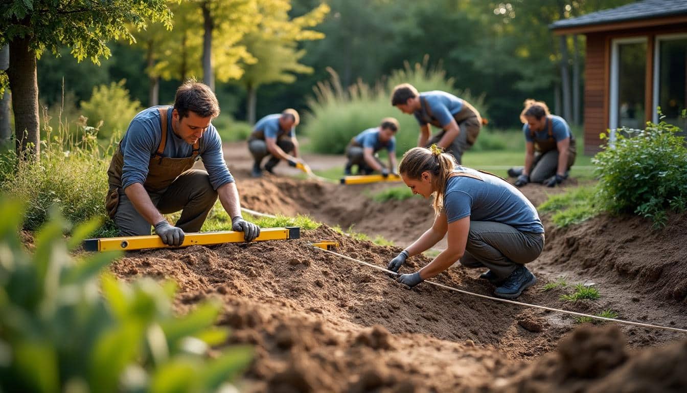 Illustration: Les étapes clés pour terrasser un jardin dans les règles