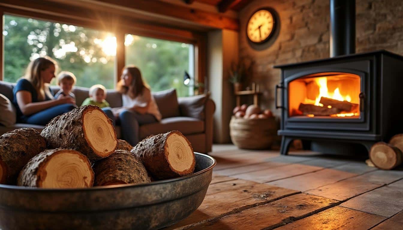 Illustration: Pouvoir calorifique et performance énergétique du bois de châtaignier