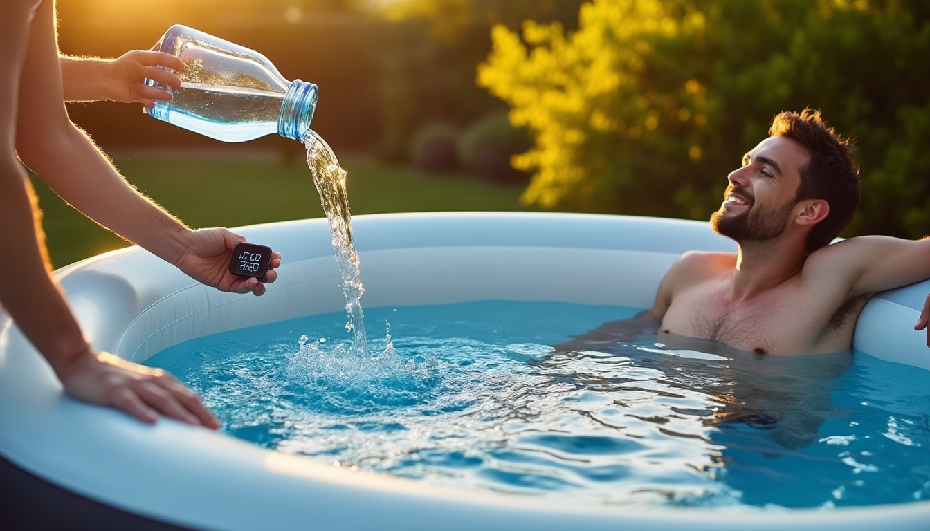 Illustration: Combien de litre d’eau contient un spa 4 places Intex ?