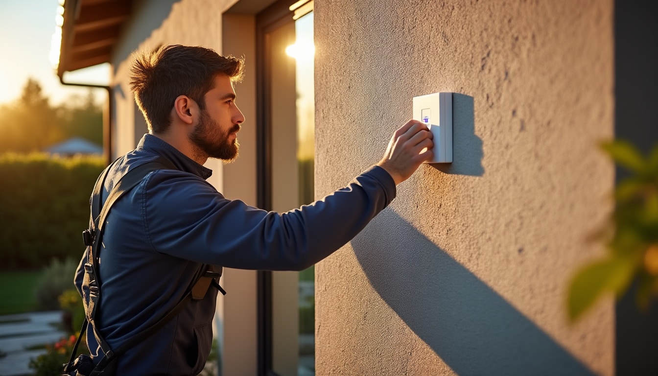 Illustration: Réglementation, emplacement et installation d’une plaque d’alarme pour maison
