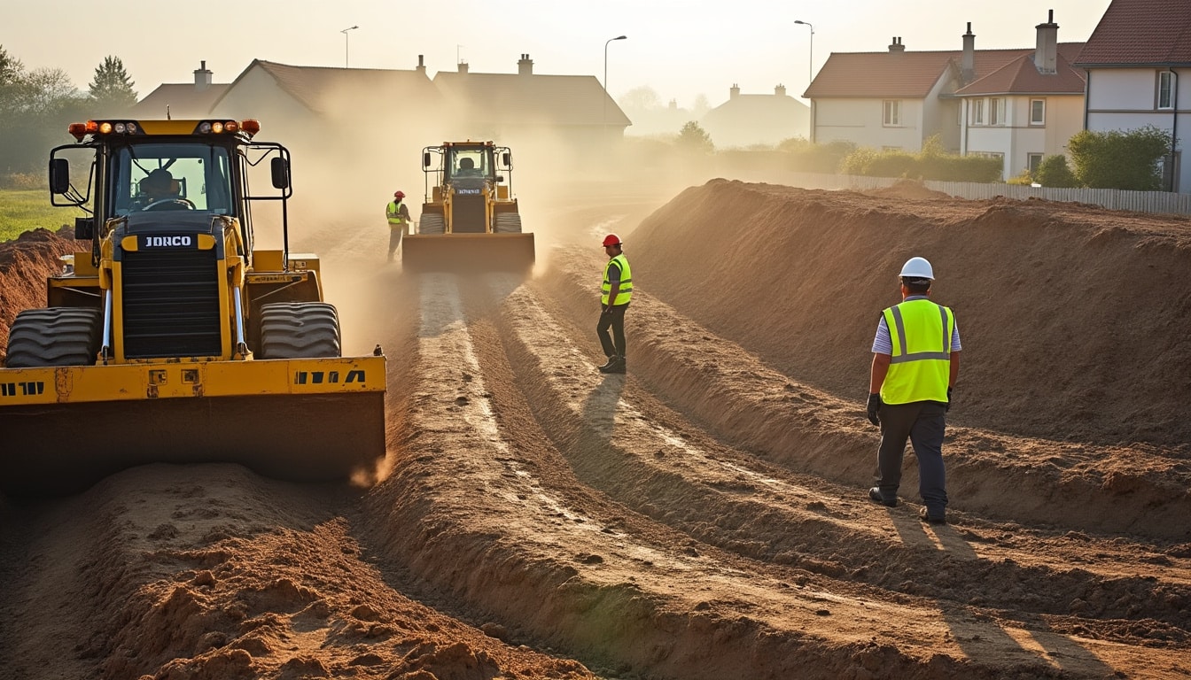 Illustration: Les étapes du terrassement pour la construction et l’aménagement