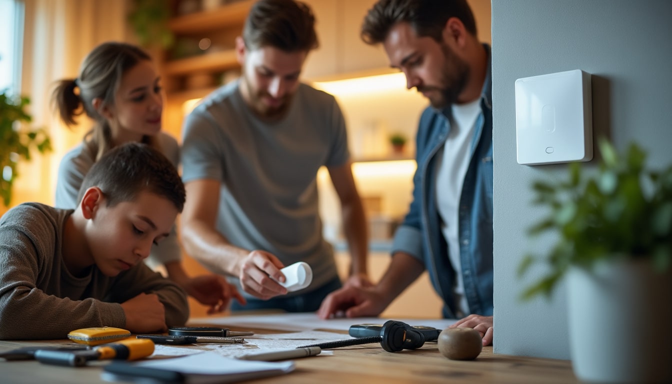 Illustration: Fonctionnement et composants d’une alarme maison volumétrique