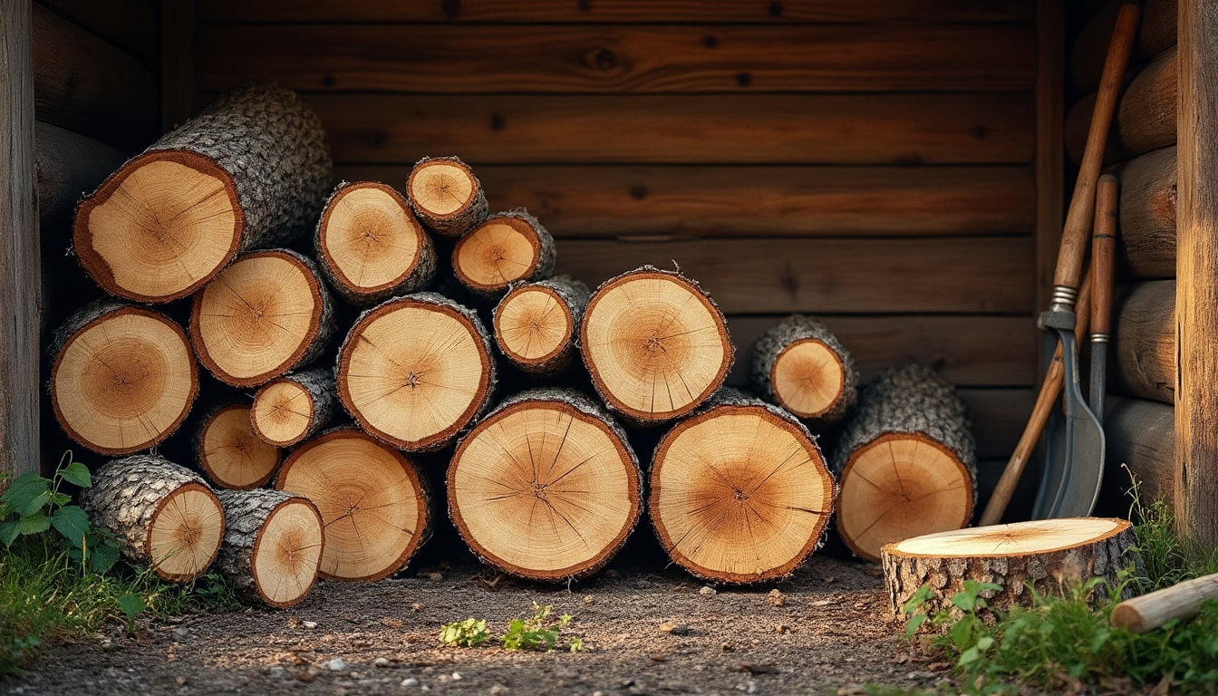 Illustration: Présentation du bois de bouleau pour le chauffage : essence, caractéristiques et usages