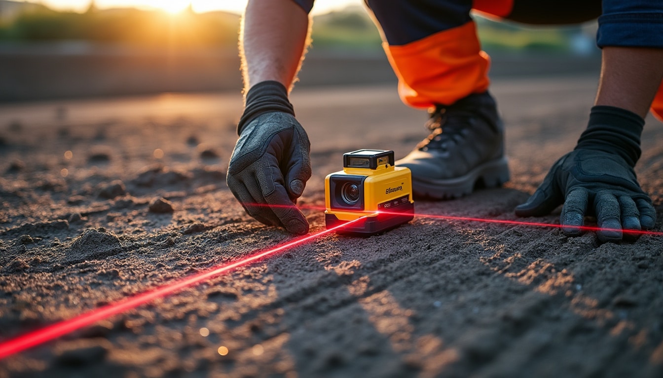 Illustration: Présentation et définition du niveau laser pour le terrassement
