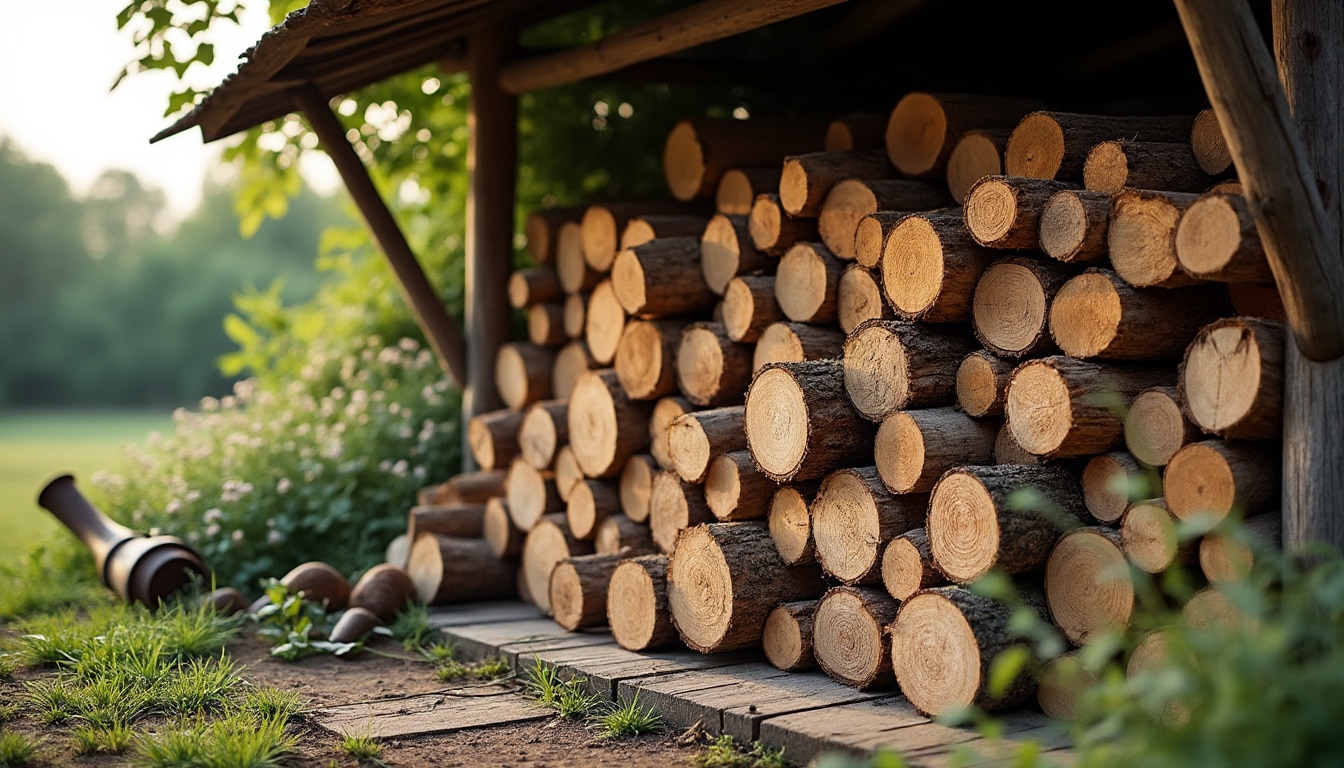 Stockage du bois de chauffage en extérieur : conseils et erreurs à éviter