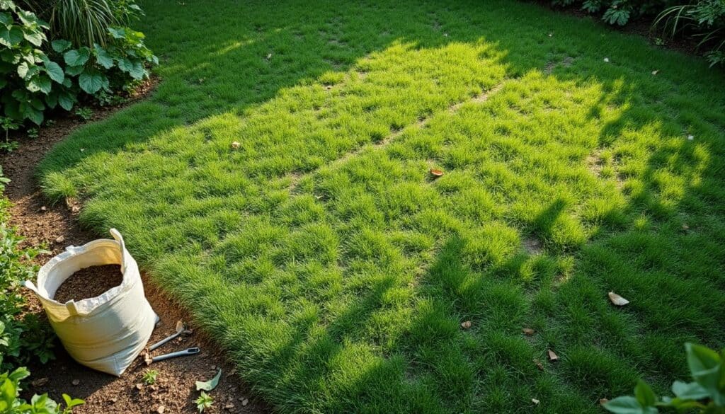 Engrais pelouse : jaunissement et patch, comment rétablir efficacement