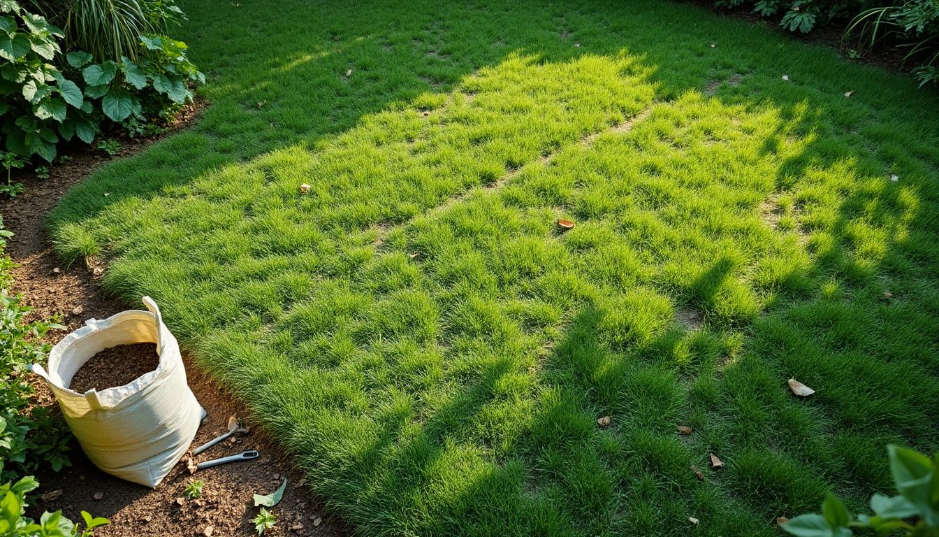 Engrais pelouse : jaunissement et patch, comment rétablir efficacement