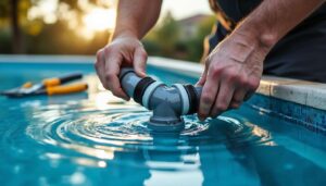 Filtration de piscine : fuite de tuyau et réparation efficace
