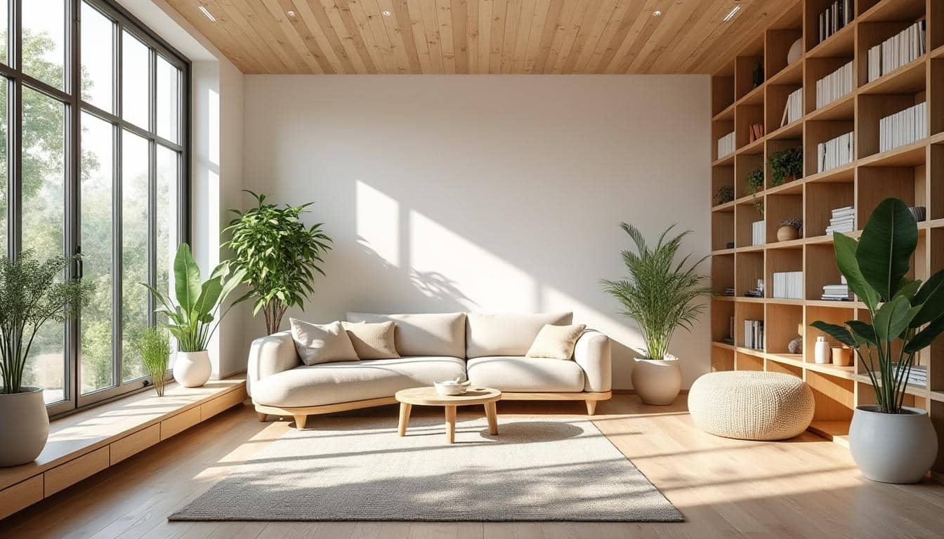 Illustration: Comprendre l’intérêt d’un plafond en lambris de bois blanc dans votre intérieur