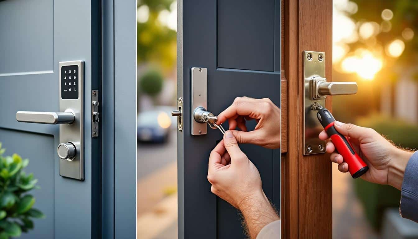 Illustration: Les types de serrures adaptées aux portes de garage : choix et spécificités