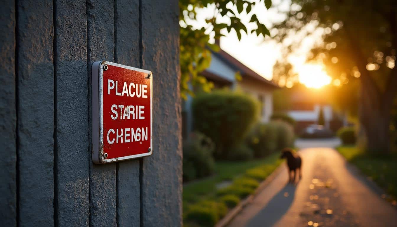 Illustration: Comprendre l’utilité d’une plaque d’alarme pour sécuriser sa propriété