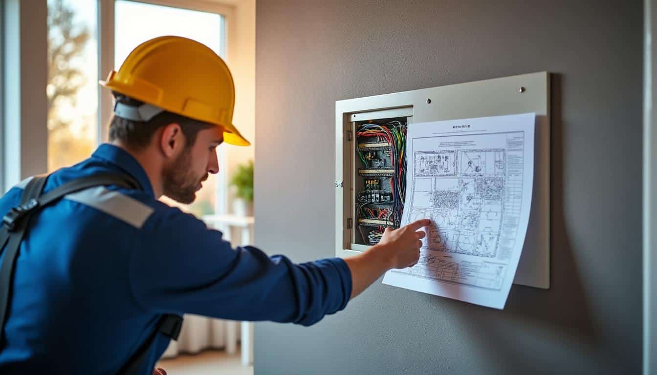 Illustration: Pourquoi la norme NF C 15-100 est-elle essentielle pour l’emplacement du tableau électrique ?