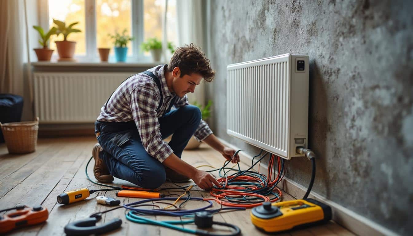 Illustration: Comprendre le rôle essentiel du fil pilote dans un radiateur électrique