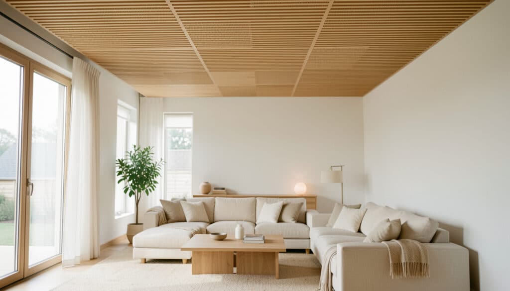 Comment habiller un plafond en bois sans l’alourdir