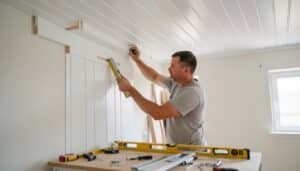 Comment poser du lambris PVC au mur et au plafond