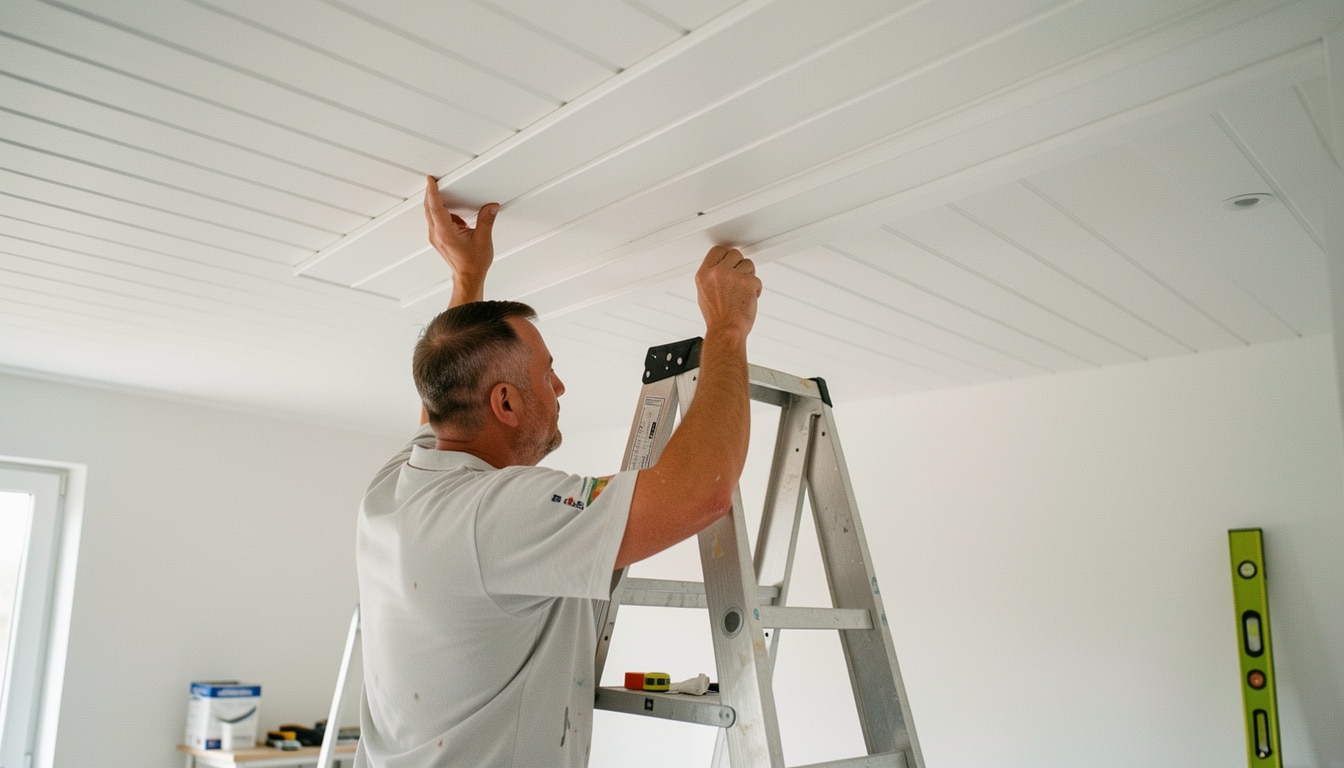 Poser du lambris PVC au plafond sans faire d’erreur