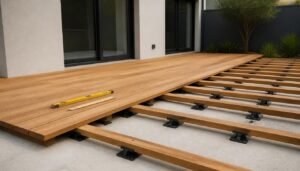 Terrasse en bois sur dalle béton : quelle pose choisir ?