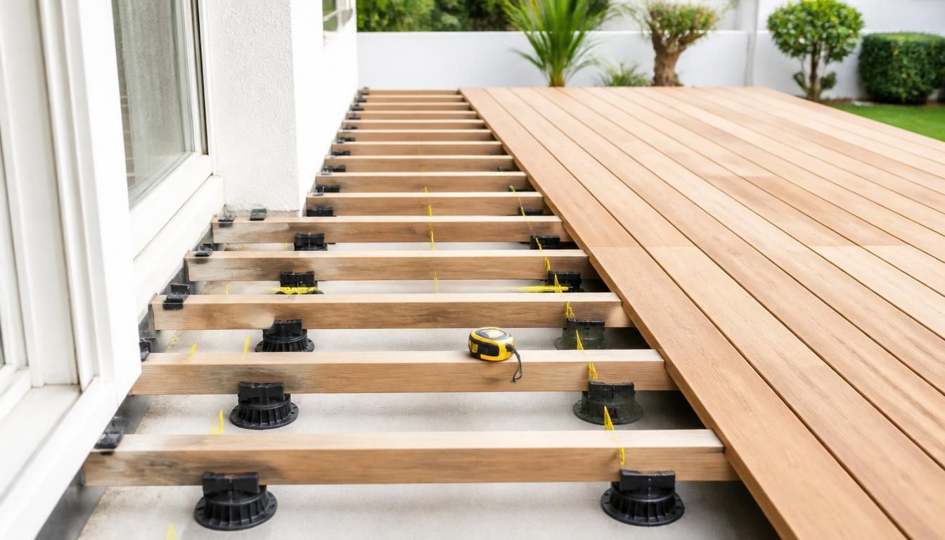 Quel espacement prévoir entre les lambourdes de terrasse